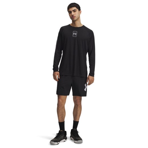 Męskie spodenki do koszykówki Under Armour UA Zone 7\" Woven Short - czarne ze sklepu Sportstylestory.com w kategorii Spodenki męskie - zdjęcie 183666237