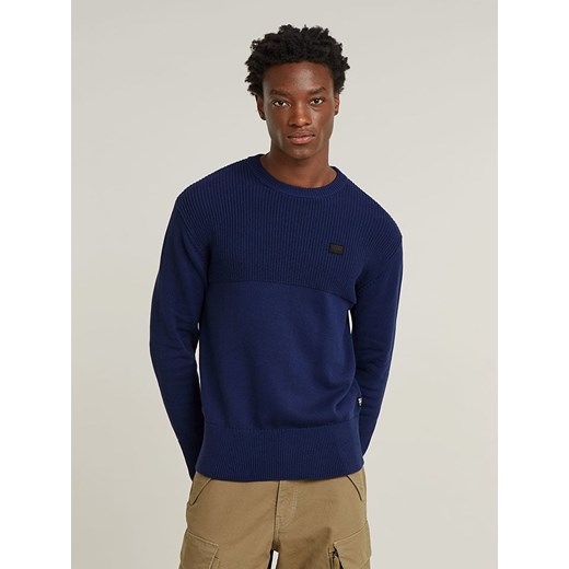 G-Star Sweter w kolorze granatowym ze sklepu Limango Polska w kategorii Swetry męskie - zdjęcie 183666668