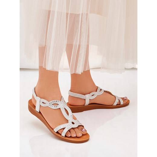 Royalfashion Damskie sandały z ozdobnymi paseczkami Lola Grace ze sklepu royalfashion.pl w kategorii Sandały damskie - zdjęcie 183667059