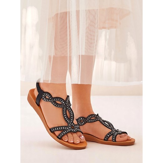 Royalfashion Damskie sandały z ozdobnymi paseczkami Lola Grace Royalfashion.pl 40 promocyjna cena royalfashion.pl