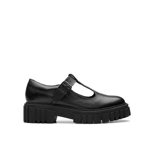 Półbuty Clarks Page Bar 26178683 Czarny ze sklepu eobuwie.pl w kategorii Półbuty damskie - zdjęcie 183668235