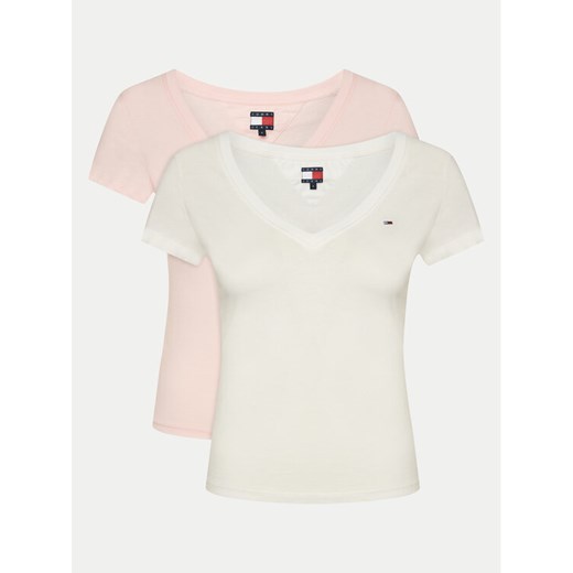 Tommy Jeans Komplet 2 t-shirtów DW0DW21367 Kolorowy Slim Fit Tommy Jeans S MODIVO