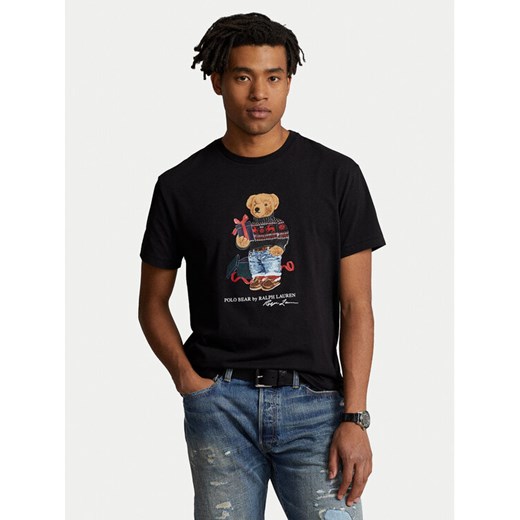 Polo Ralph Lauren T-Shirt 710854497027 Czarny Regular Fit ze sklepu MODIVO w kategorii T-shirty męskie - zdjęcie 183669418