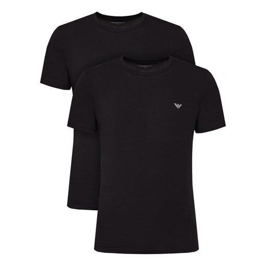 Emporio Armani Underwear Komplet 2 t-shirtów EM000391 AF10776 MC005 Czarny Regular Fit ze sklepu MODIVO w kategorii T-shirty męskie - zdjęcie 183669455