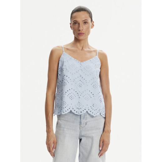 Pieces Top Vilde 17156563 Błękitny Regular Fit ze sklepu MODIVO w kategorii Bluzki damskie - zdjęcie 183669587