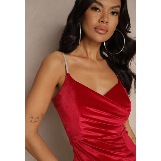 Renee sukienka z dekoltem w literę v mini kopertowa wieczorowa 