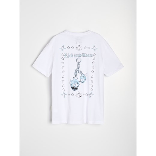 Sinsay - Koszulka z nadrukiem na plecach Rick and Morty - biały Sinsay XL Sinsay