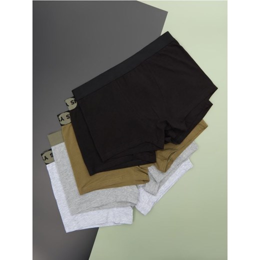 Sinsay - Bokserki Classic 5 pack - zielony ze sklepu Sinsay w kategorii Majtki męskie - zdjęcie 183672185
