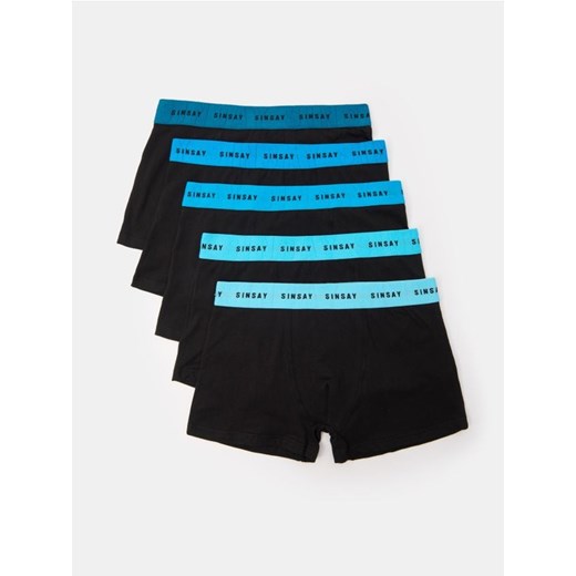 Sinsay - Bokserki Classic z kolorową elastyczną gumą w pasie 5 pack - wielobarwny ze sklepu Sinsay w kategorii Majtki męskie - zdjęcie 183672248