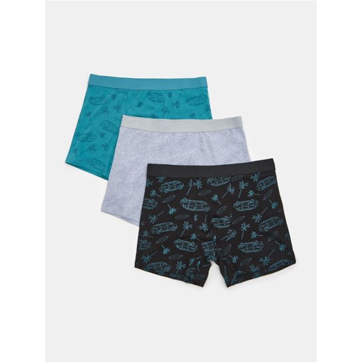 Sinsay - Bokserki Long 3 pack - wielobarwny ze sklepu Sinsay w kategorii Majtki męskie - zdjęcie 183672255