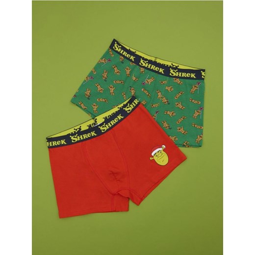 Sinsay - Bokserki Classic 2 pack Shrek - wielobarwny ze sklepu Sinsay w kategorii Majtki męskie - zdjęcie 183672276