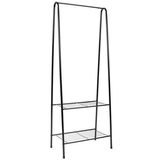 Minimalistyczny czarny wieszak na ubrania G4-G30 ze sklepu Edinos.pl w kategorii Zestawy mebli do przedpokoju - zdjęcie 183673186