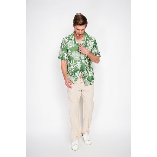 Secret du Lin Lniane spodnie w kolorze kremowym ze sklepu Limango Polska w kategorii Spodnie męskie - zdjęcie 183673865