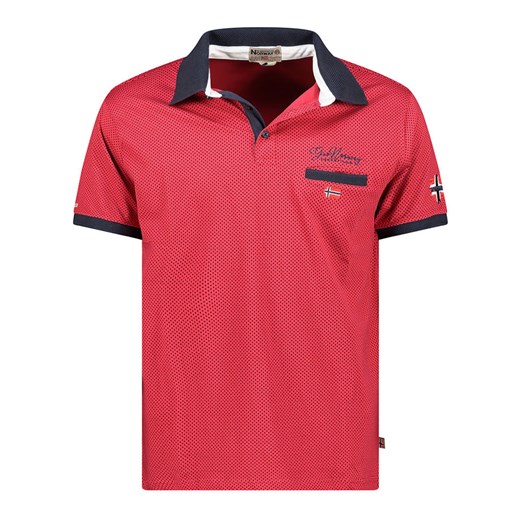 Geographical Norway Koszulka polo &quot;Kingdom&quot; w kolorze czerwonym ze sklepu Limango Polska w kategorii T-shirty męskie - zdjęcie 183675596