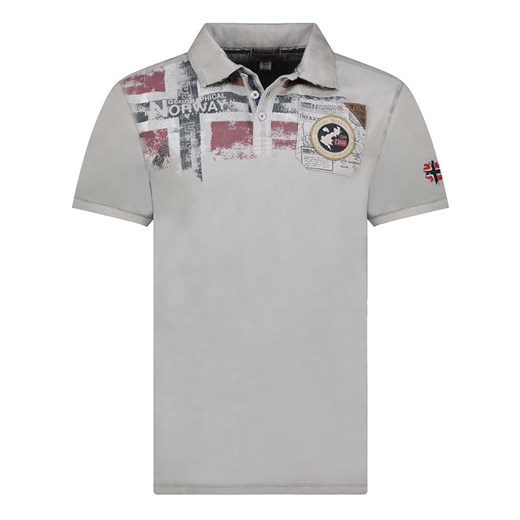 Geographical Norway Koszulka polo &quot;Kimac&quot; w kolorze szarym ze sklepu Limango Polska w kategorii T-shirty męskie - zdjęcie 183675608