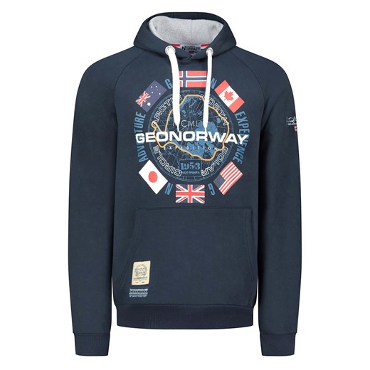 Geographical Norway Bluza &quot;Girkel&quot; w kolorze granatowym ze sklepu Limango Polska w kategorii Bluzy męskie - zdjęcie 183675728