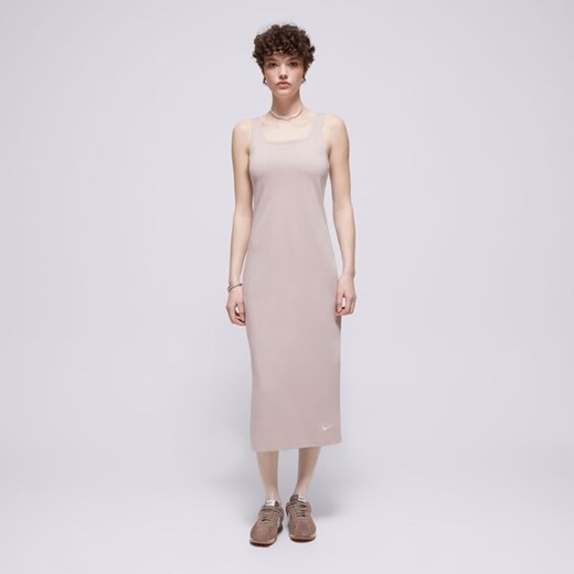 NIKE SUKIENKA W NSW JRSY CAMI DRESS MIDI ze sklepu Sizeer w kategorii Sukienki - zdjęcie 183675748