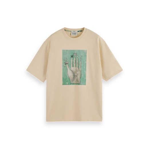 Scotch & Soda Koszulka w kolorze beżowym L Limango Polska promocja