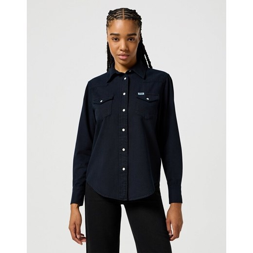 WRANGLER DAMSKA KOSZULA JEANSOWE JEANS DENIM HERITAGE SHIRT BLACK 112357527 W522018484 ze sklepu YouNeedit.pl w kategorii Koszule damskie - zdjęcie 183676688