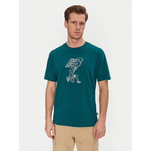 New Balance T-Shirt MT51978 Zielony Relaxed Fit ze sklepu MODIVO w kategorii T-shirty męskie - zdjęcie 183678727