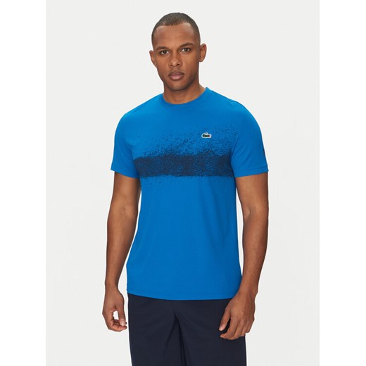 Lacoste T-Shirt TH8986 Niebieski Regular Fit ze sklepu MODIVO w kategorii T-shirty męskie - zdjęcie 183678749