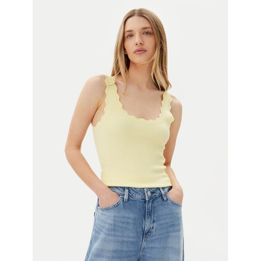 JDY Top Nanna 15290585 Żółty Slim Fit ze sklepu MODIVO w kategorii Bluzki damskie - zdjęcie 183678756
