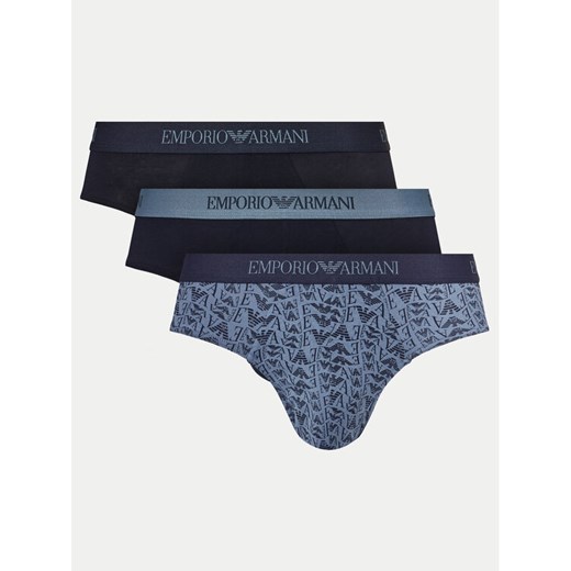 Emporio Armani Underwear Komplet 3 par slipów 111624 4F722 75536 Granatowy ze sklepu MODIVO w kategorii Majtki męskie - zdjęcie 183678766