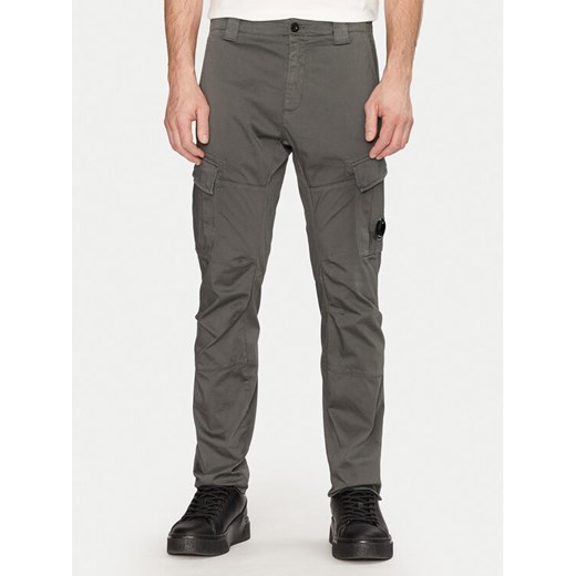 C.P. Company Spodnie materiałowe 18CMPA056A005694G Szary Regular Fit ze sklepu MODIVO w kategorii Spodnie męskie - zdjęcie 183678808