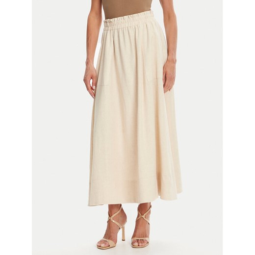 YAS Spódnica maxi Flaxy 26036370 Beżowy Regular Fit ze sklepu MODIVO w kategorii Spódnice - zdjęcie 183678867