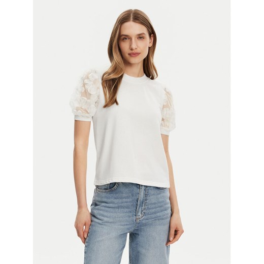 JDY Bluzka Fairview 15347021 Biały Regular Fit ze sklepu MODIVO w kategorii Bluzki damskie - zdjęcie 183678885