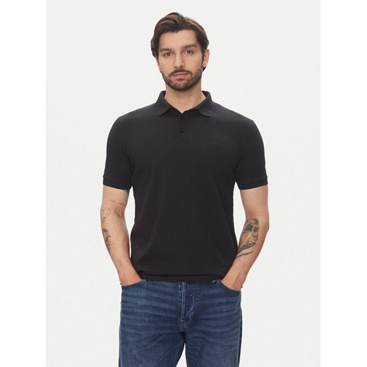 Lindbergh Polo 30-404020 Czarny Relaxed Fit ze sklepu MODIVO w kategorii T-shirty męskie - zdjęcie 183678907