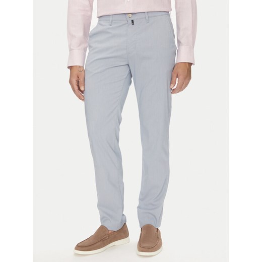 Pierre Cardin Chinosy C3 33730.1058 Błękitny Slim Fit ze sklepu MODIVO w kategorii Spodnie męskie - zdjęcie 183678946
