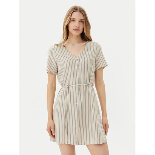 Vero Moda Sukienka letnia Mymilo 10322976 Beżowy Loose Fit ze sklepu MODIVO w kategorii Sukienki - zdjęcie 183679029