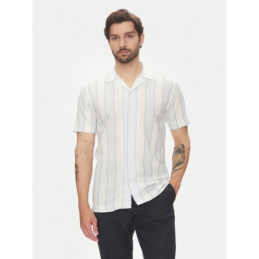 Lindbergh Koszula 30-203419 Błękitny Relaxed Fit ze sklepu MODIVO w kategorii Koszule męskie - zdjęcie 183679046
