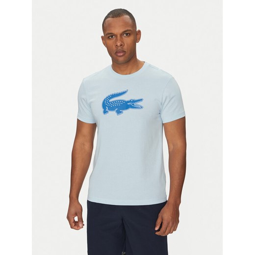 Lacoste T-Shirt TH2042 Błękitny Regular Fit ze sklepu MODIVO w kategorii T-shirty męskie - zdjęcie 183679047