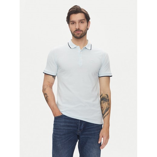 Lindbergh Polo 30-404010 Niebieski Relaxed Fit ze sklepu MODIVO w kategorii T-shirty męskie - zdjęcie 183679105