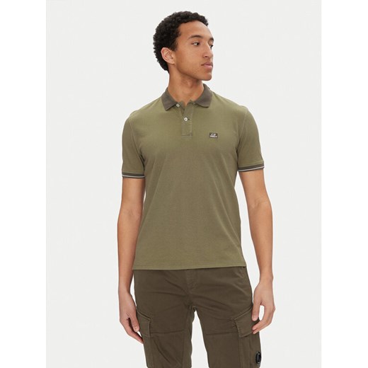 C.P. Company Polo 18CMPL130A006263G Zielony Regular Fit ze sklepu MODIVO w kategorii T-shirty męskie - zdjęcie 183679108