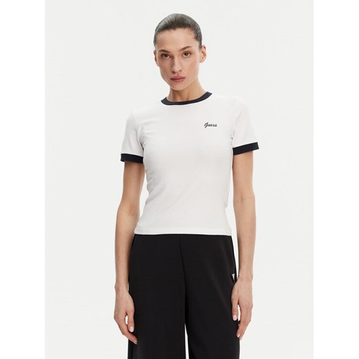Guess T-Shirt V5GP08 KCRN2 Biały Regular Fit ze sklepu MODIVO w kategorii Bluzki damskie - zdjęcie 183679135