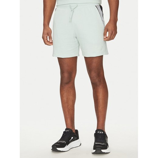 EA7 Emporio Armani Szorty materiałowe 7M000269 AF12451 U9060 Niebieski Regular Fit ze sklepu MODIVO w kategorii Spodenki męskie - zdjęcie 183679209