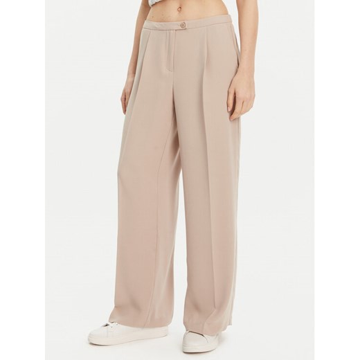 ONLY Spodnie materiałowe Leila 15338347 Beżowy Wide Leg ze sklepu MODIVO w kategorii Spodnie damskie - zdjęcie 183679245