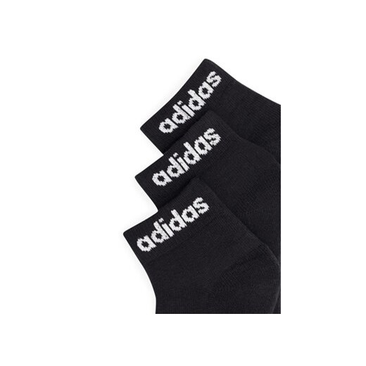 adidas Zestaw 3 par niskich skarpet unisex IC1303 3-PACK Czarny 37_39 MODIVO