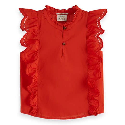 Scotch &amp; Soda Bluzka w kolorze czerwonym ze sklepu Limango Polska w kategorii Bluzki dziewczęce - zdjęcie 183682149