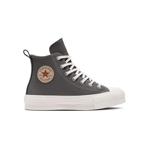 Converse Skórzane sneakersy &quot;Ctas Lift&quot; w kolorze szarym ze sklepu Limango Polska w kategorii Trampki damskie - zdjęcie 183682185