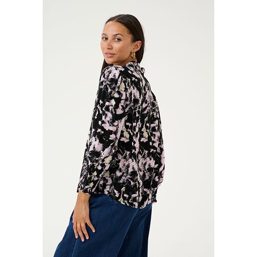 Kaffe Bluzka &quot;Lura&quot; w kolorze jasnoróżowo-czarnym Kaffe 38 okazyjna cena Limango Polska