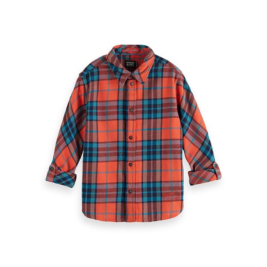 Scotch &amp; Soda Koszula w kolorze niebiesko-pomarańczowym ze sklepu Limango Polska w kategorii Koszule chłopięce - zdjęcie 183682368