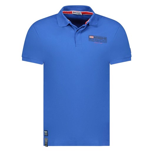 T-shirt męski niebieski Geographical Norway bawełniany 