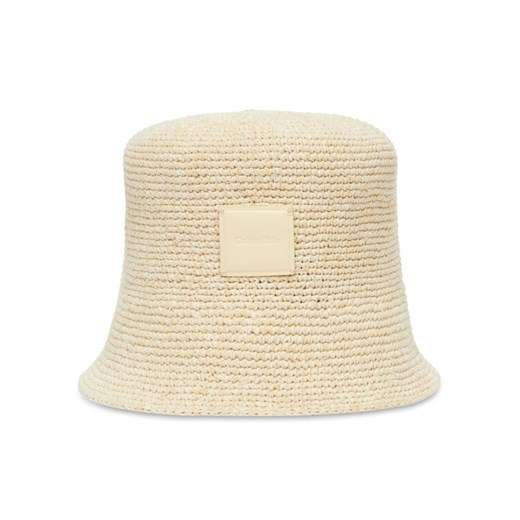 Calvin Klein Kapelusz Crochet Bucket LV04K5064G Beżowy ze sklepu MODIVO w kategorii Kapelusze damskie - zdjęcie 183683868