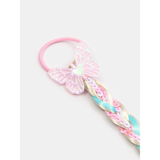 Sinsay - Gumka do włosów ze sztucznym warkoczem - wielobarwny Sinsay One Size Sinsay