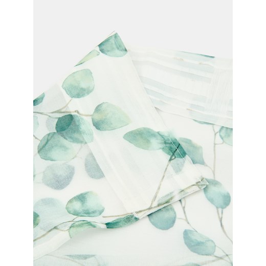 Sinsay - Zasłona z motywem liści - zielony Sinsay One Size Sinsay
