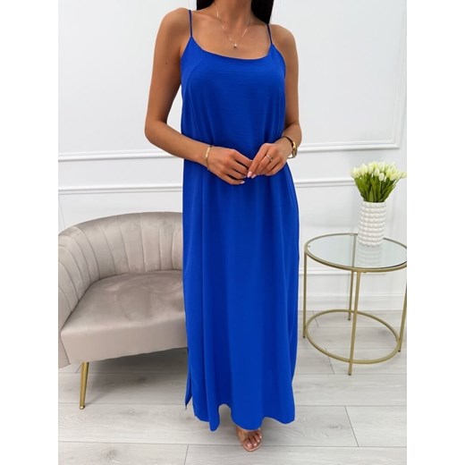 Sukienka Modnakiecka.pl na ramiączkach elegancka letnia maxi